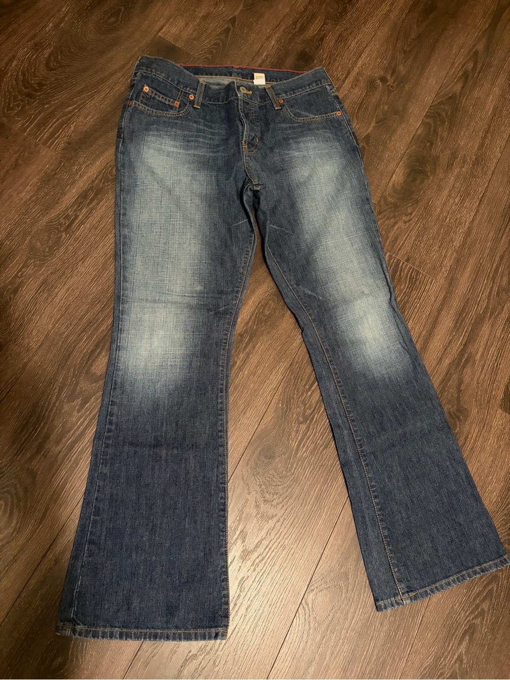Vtg Abercrombie & Fitch Women's Medium-Dark Blue Flared Jeans 10T